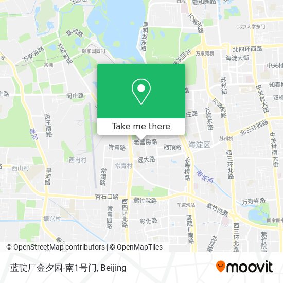 蓝靛厂金夕园-南1号门 map