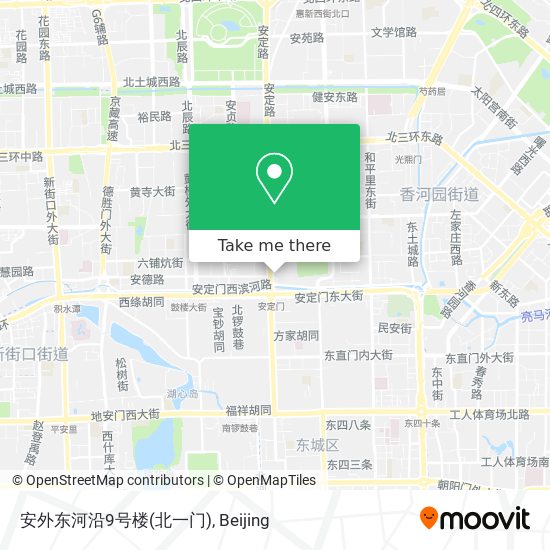 安外东河沿9号楼(北一门) map