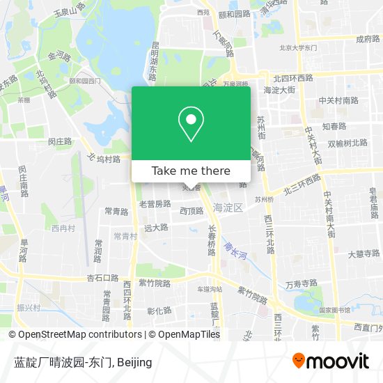 蓝靛厂晴波园-东门 map