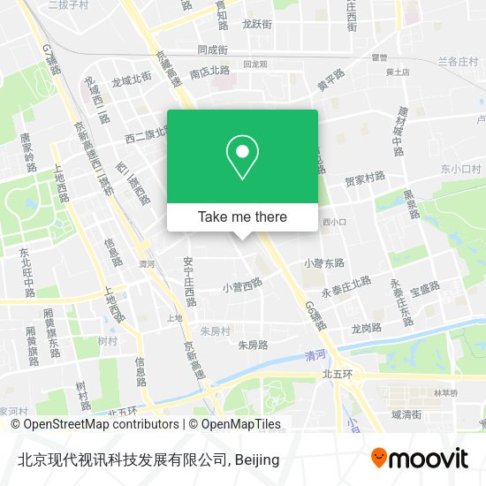 北京现代视讯科技发展有限公司 map