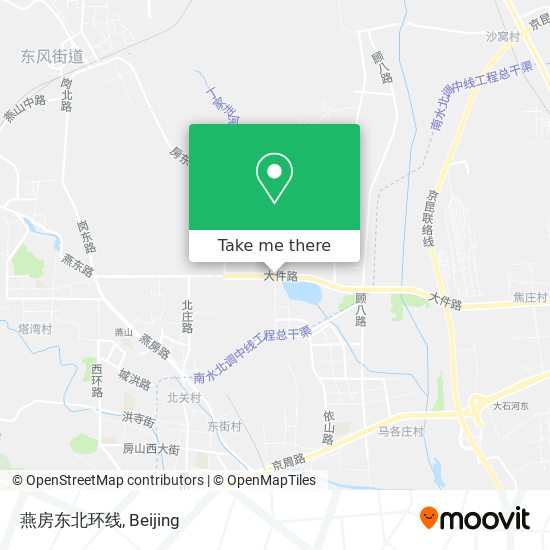 燕房东北环线 map