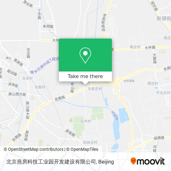 北京燕房科技工业园开发建设有限公司 map