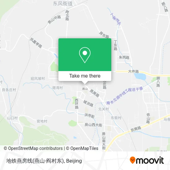地铁燕房线(燕山-阎村东) map