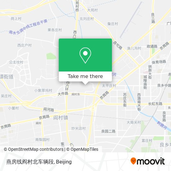 燕房线阎村北车辆段 map