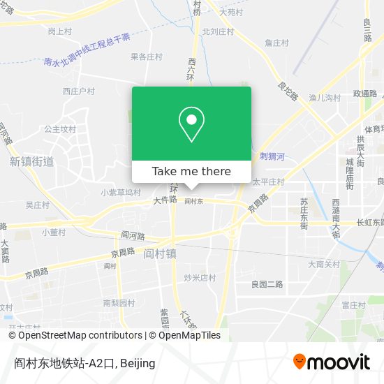 阎村东地铁站-A2口 map