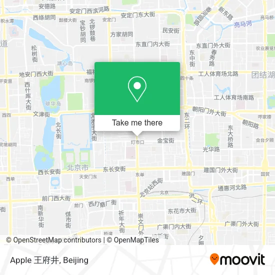 Apple 王府井 map