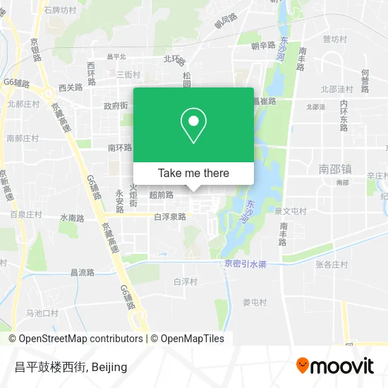 昌平鼓楼西街 map
