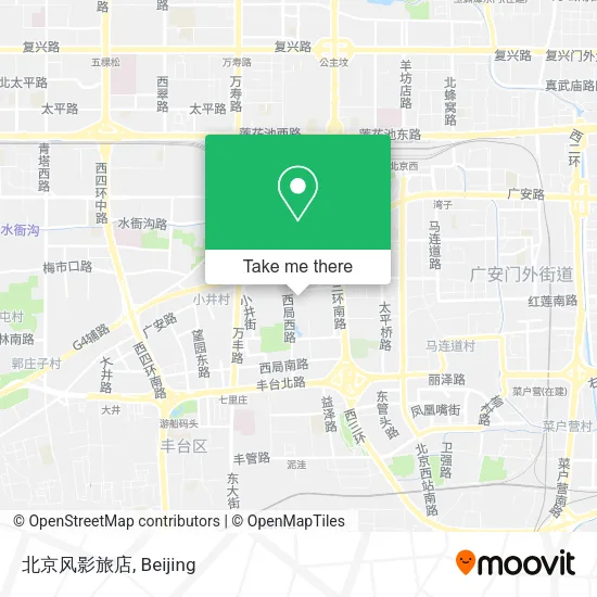 北京风影旅店 map