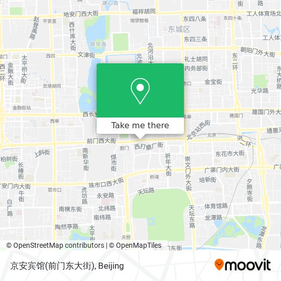 京安宾馆(前门东大街) map