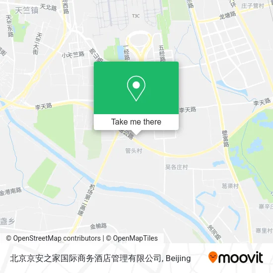 北京京安之家国际商务酒店管理有限公司 map