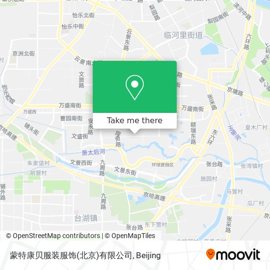 蒙特康贝服装服饰(北京)有限公司 map