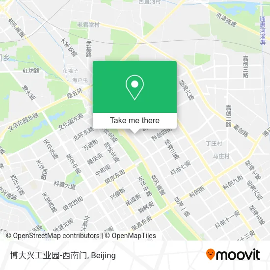 博大兴工业园-西南门 map
