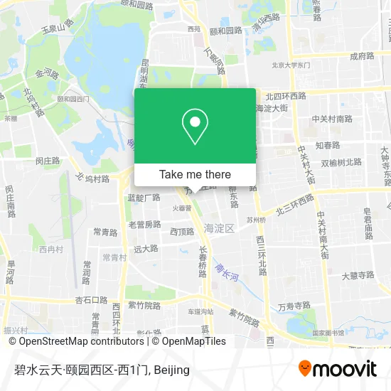 碧水云天·颐园西区-西1门 map