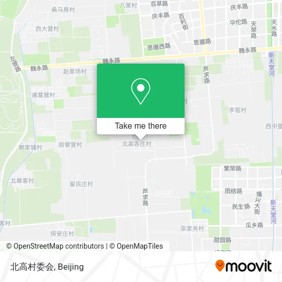 北高村委会 map