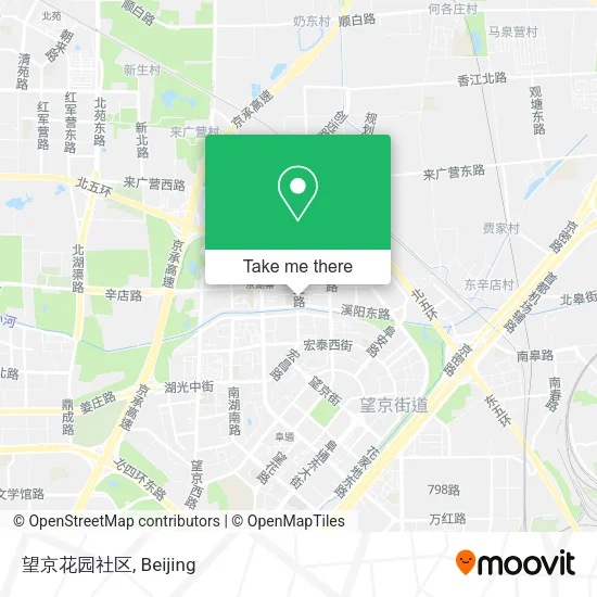 望京花园社区 map