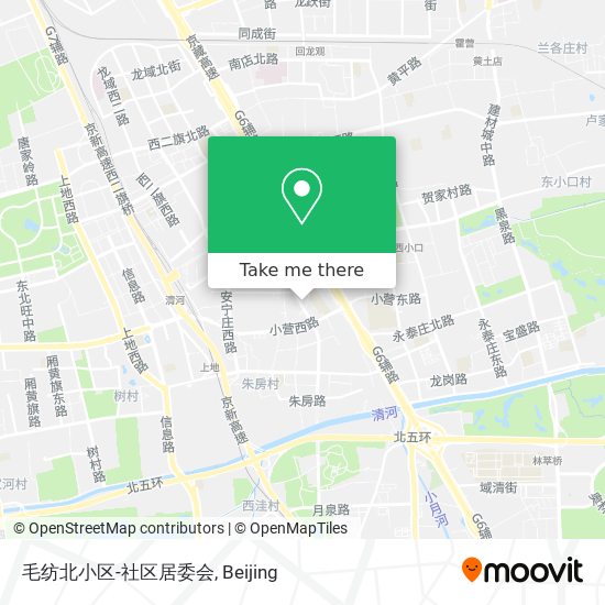 毛纺北小区-社区居委会 map