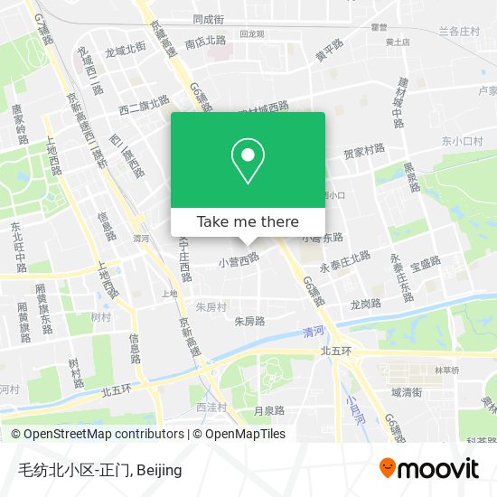 毛纺北小区-正门 map
