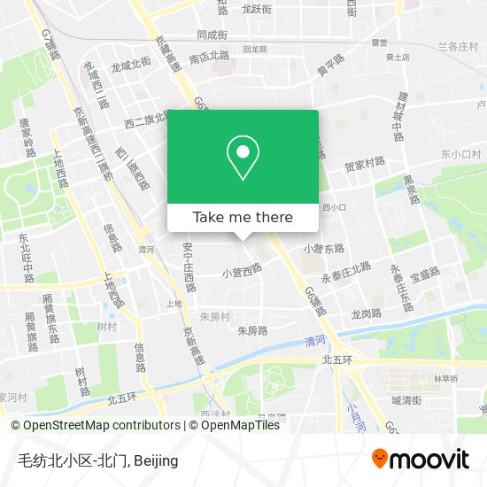 毛纺北小区-北门 map