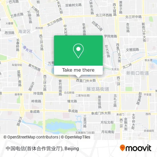 中国电信(首体合作营业厅) map