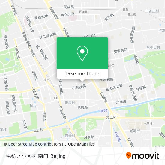 毛纺北小区-西南门 map