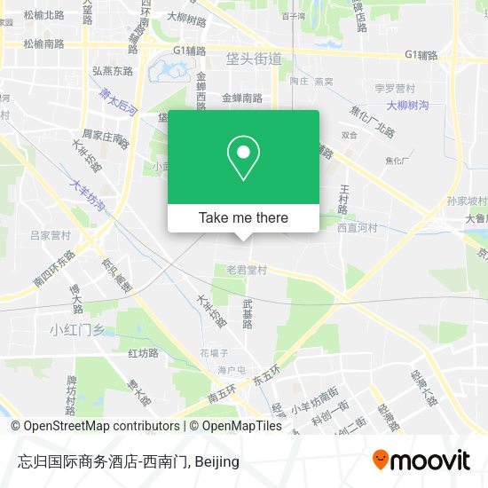 忘归国际商务酒店-西南门 map