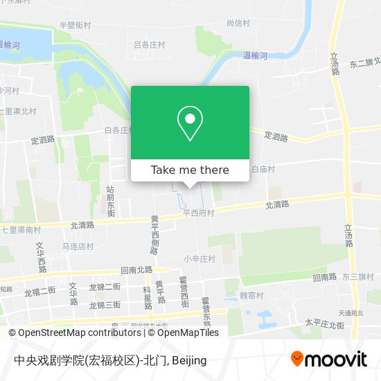 中央戏剧学院(宏福校区)-北门 map