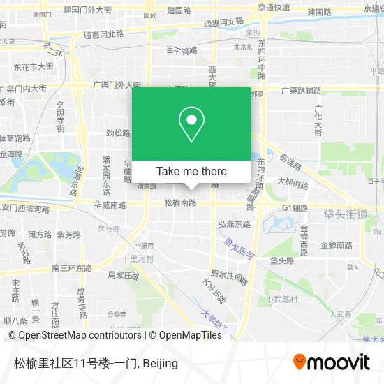 松榆里社区11号楼-一门 map