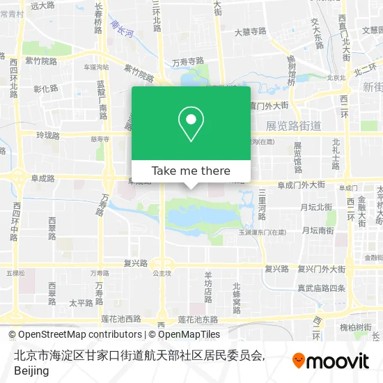 北京市海淀区甘家口街道航天部社区居民委员会 map