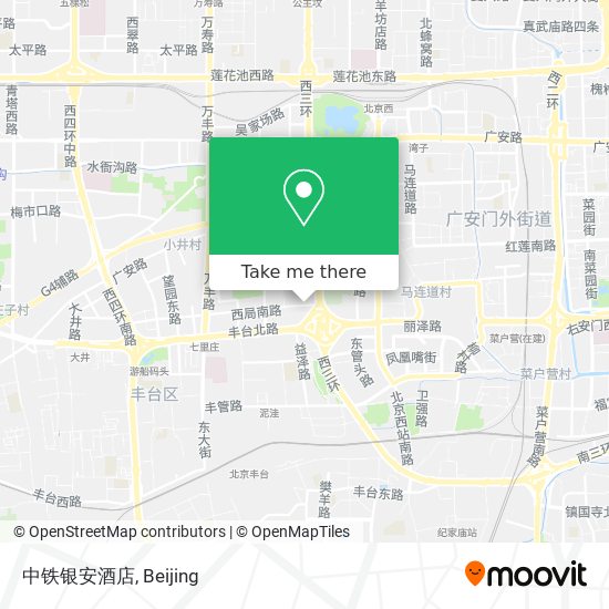 中铁银安酒店 map