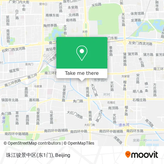 珠江骏景中区(东1门) map