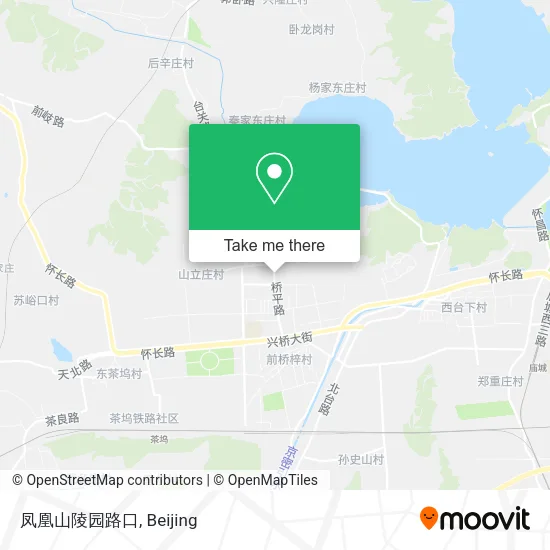 凤凰山陵园路口 map