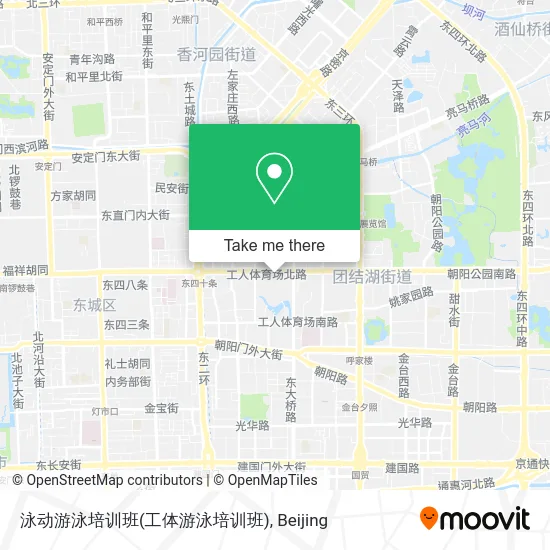 泳动游泳培训班(工体游泳培训班) map