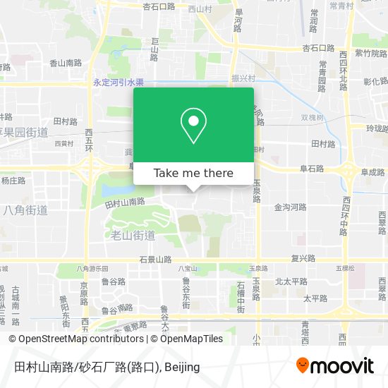 田村山南路/砂石厂路(路口) map