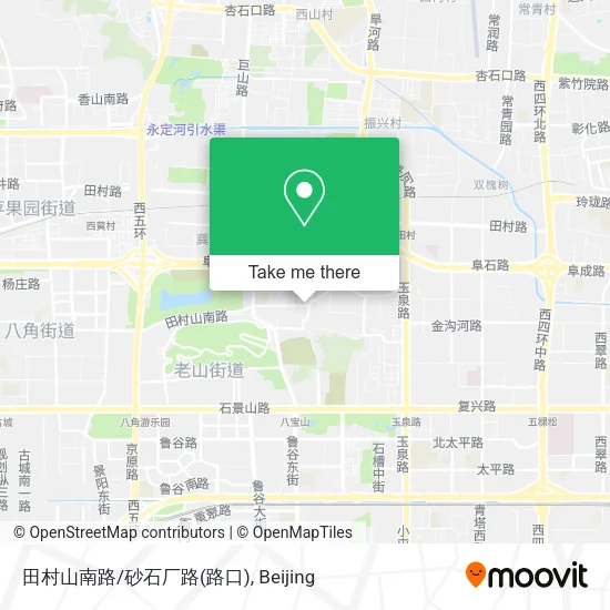 田村山南路/砂石厂路(路口) map