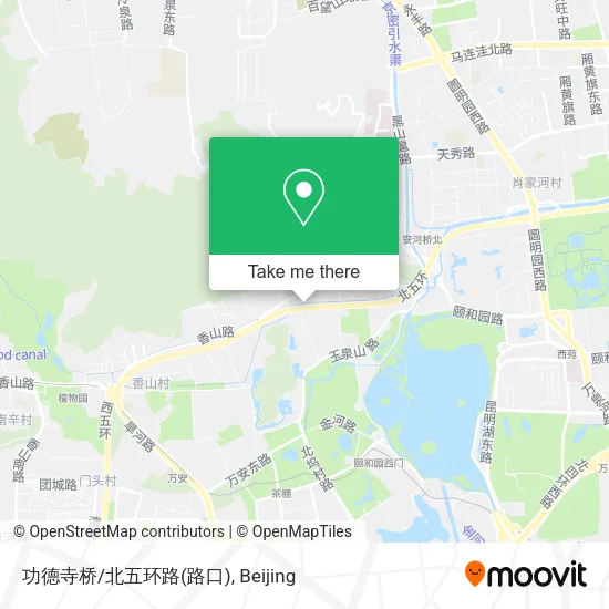 功德寺桥/北五环路(路口) map