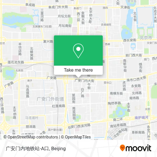 广安门内地铁站-A口 map