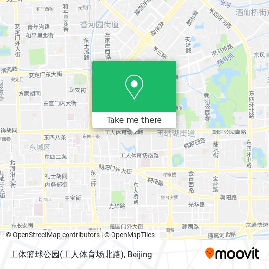 工体篮球公园(工人体育场北路) map