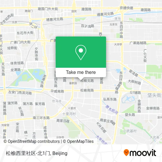 松榆西里社区-北1门 map