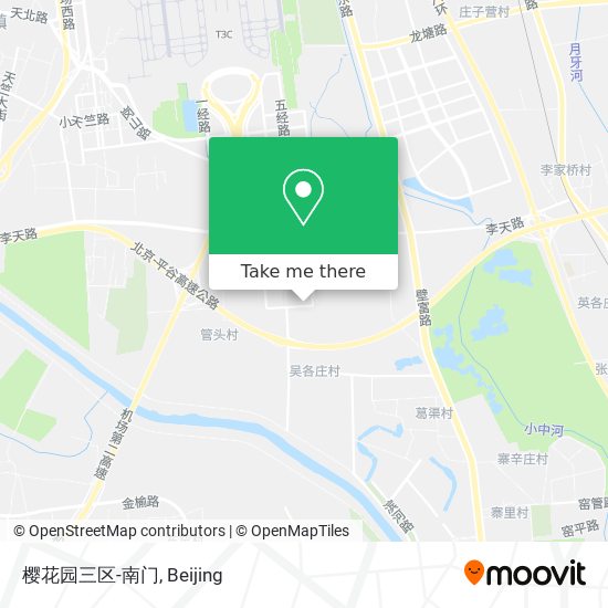 樱花园三区-南门 map
