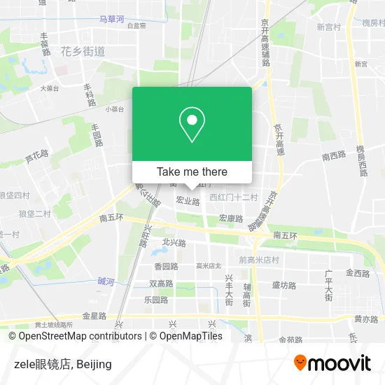 zele眼镜店 map
