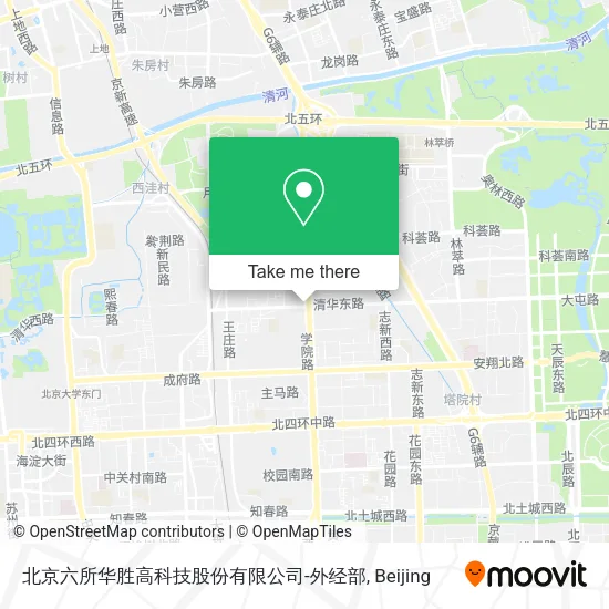 北京六所华胜高科技股份有限公司-外经部 map