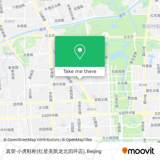 真荣·小虎鞋柜(红星美凯龙北四环店) map