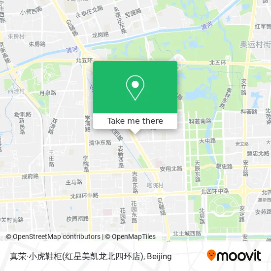 真荣·小虎鞋柜(红星美凯龙北四环店) map