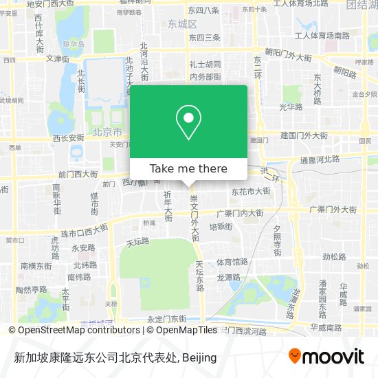 新加坡康隆远东公司北京代表处 map
