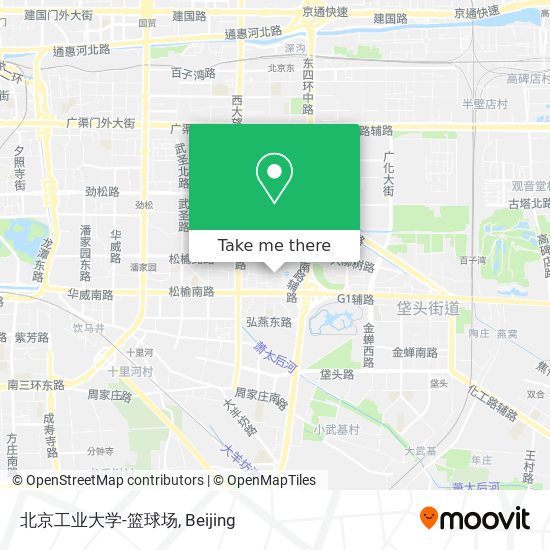 北京工业大学-篮球场 map