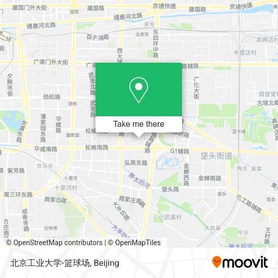 北京工业大学-篮球场 map