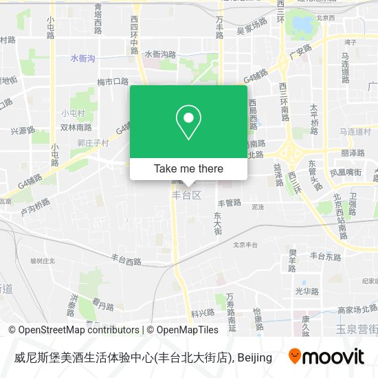 威尼斯堡美酒生活体验中心(丰台北大街店) map