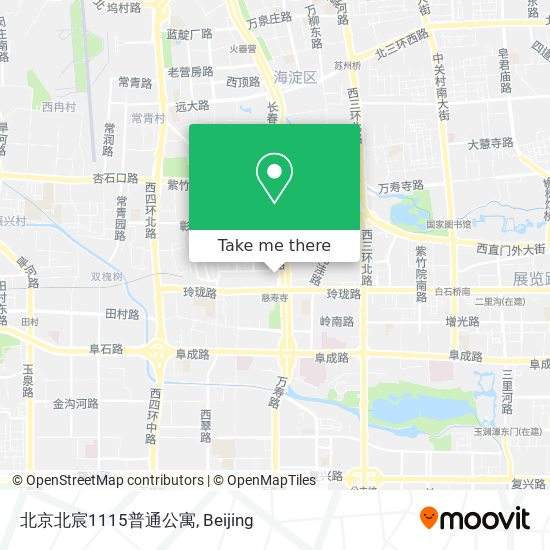 北京北宸1115普通公寓 map