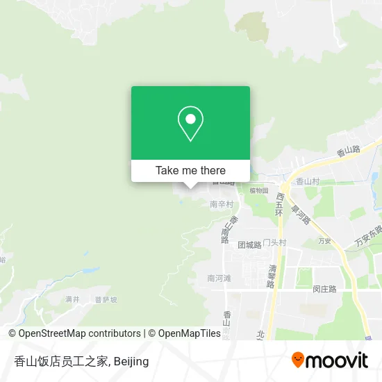 香山饭店员工之家 map