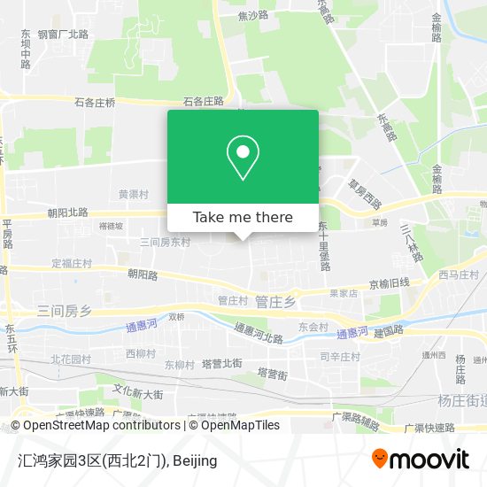 汇鸿家园3区(西北2门) map